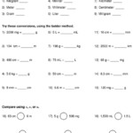 Physical Science Metric Conversion Worksheet