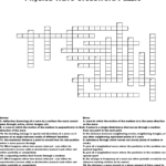 Physics Crossword Puzzles Printable With Answers Printable Crossword