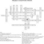 Physics Crossword Puzzles Printable With Answers Printable Crossword