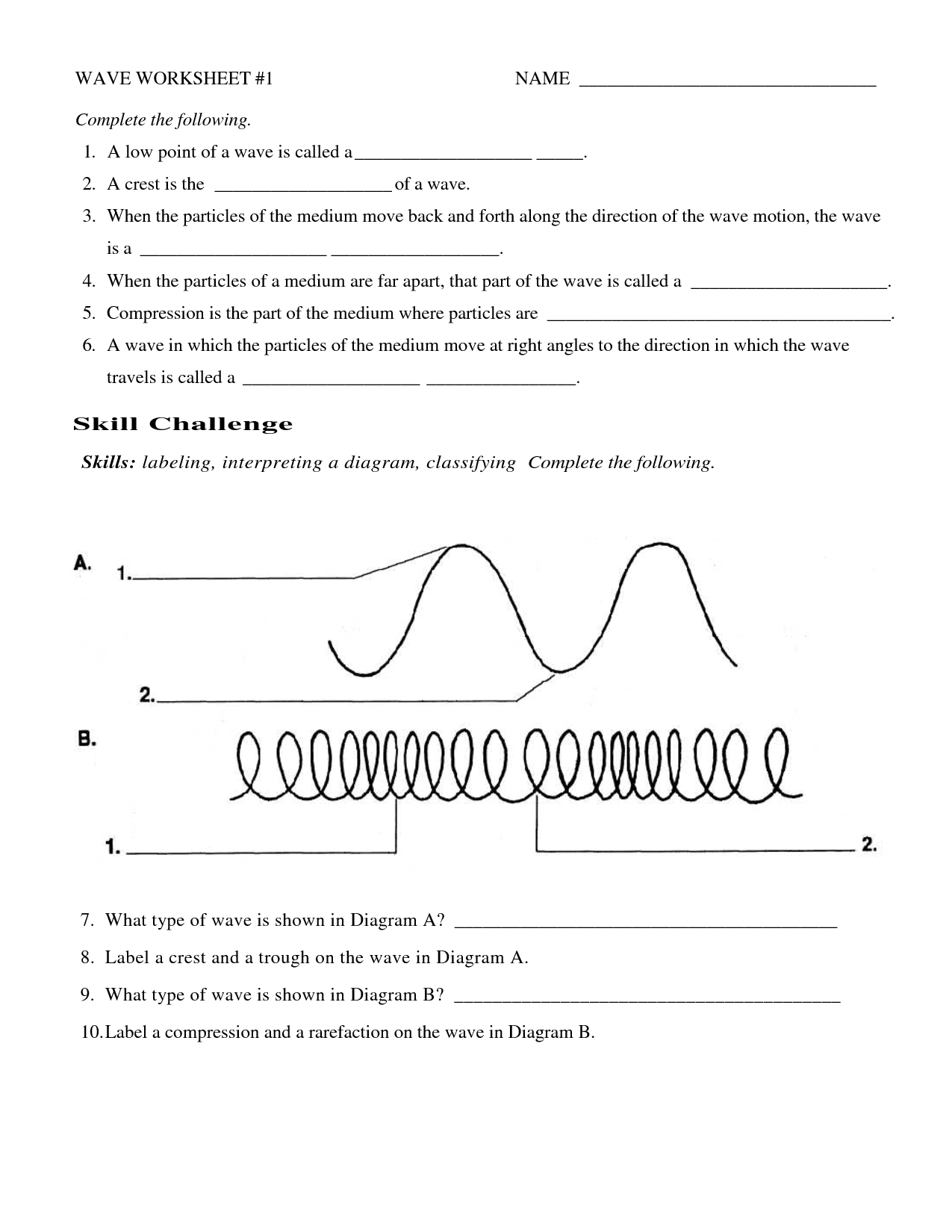 Physics Worksheet Category Page 1 Worksheeto