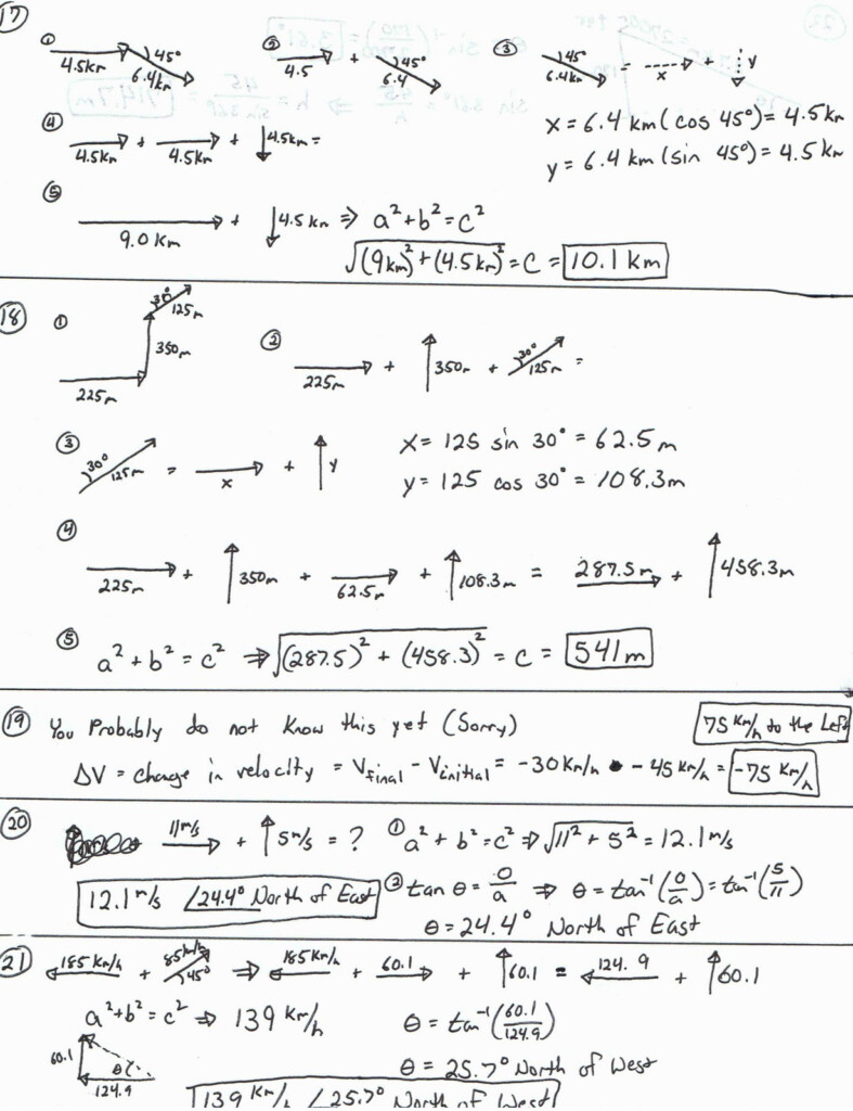 Physics Worksheet With Answers