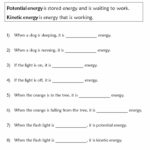 Potential And Kinetic Energy Worksheets 99Worksheets