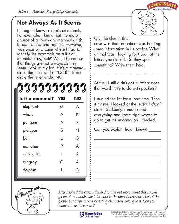 Printable 5th Grade Science Worksheets