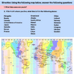 Printable Regents Earth Science World Time Zones Worksheets With Answer