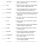 Printable Worksheets Science Answer Key