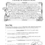 Printable Worksheets Science Answer Key