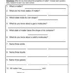 Properties Of Matter Review Worksheet Have Fun Teaching