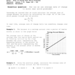 Rate Of Change Worksheet