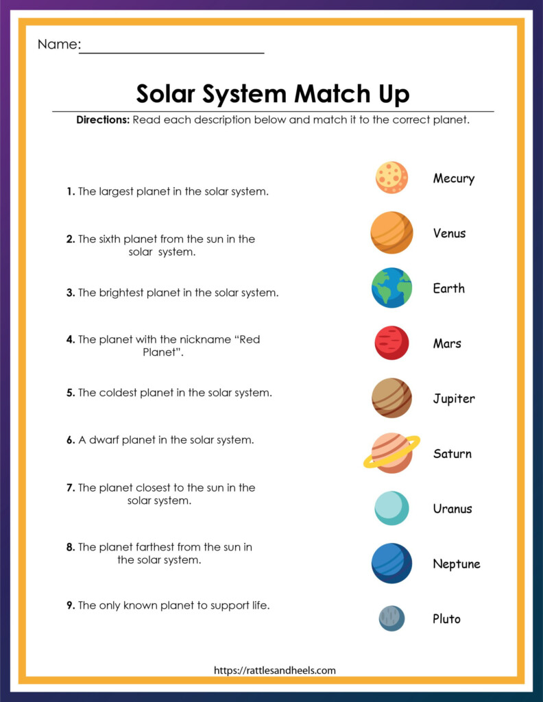 Scale Model Of The Solar System Worksheets Answer Key