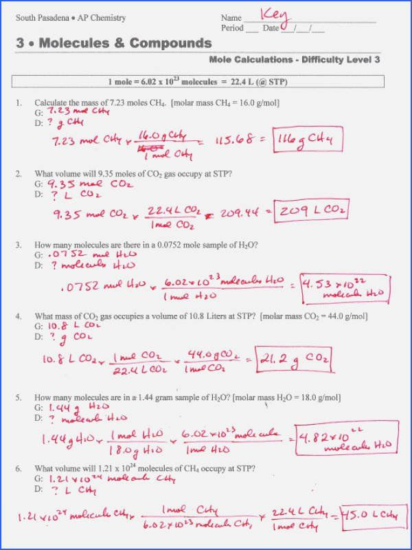 Science 8 Density Calculations Worksheet Answers