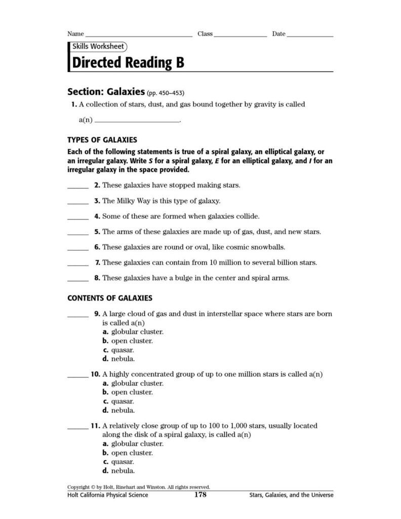 Science 8th Grade Worksheets