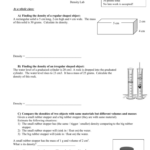 Science Density Worksheet