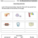 Science Describing Materials Worksheet PrimaryLeap co uk