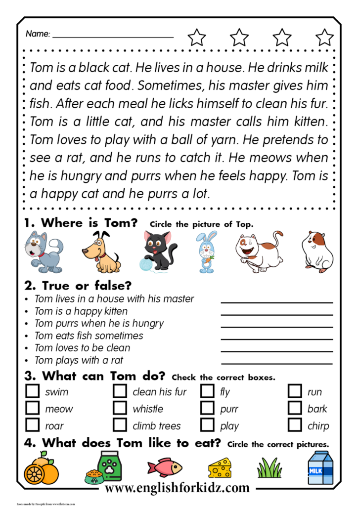 Science Reading Comprehension Worksheets