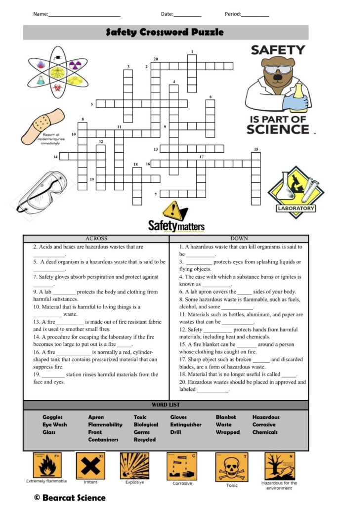 Science Safety Worksheet Answers