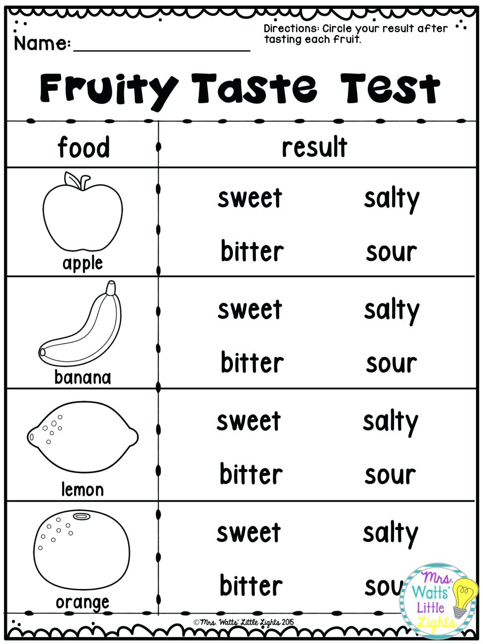 Science Worksheets For Kids