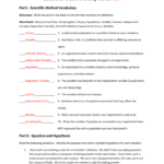 Scientific Method Worksheet Answers