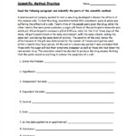 Scientific Method Worksheet With Answers