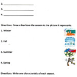 Seasons Worksheets For Grade 1