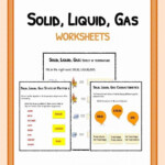 Solids Liquids And Gases Worksheet Pdf