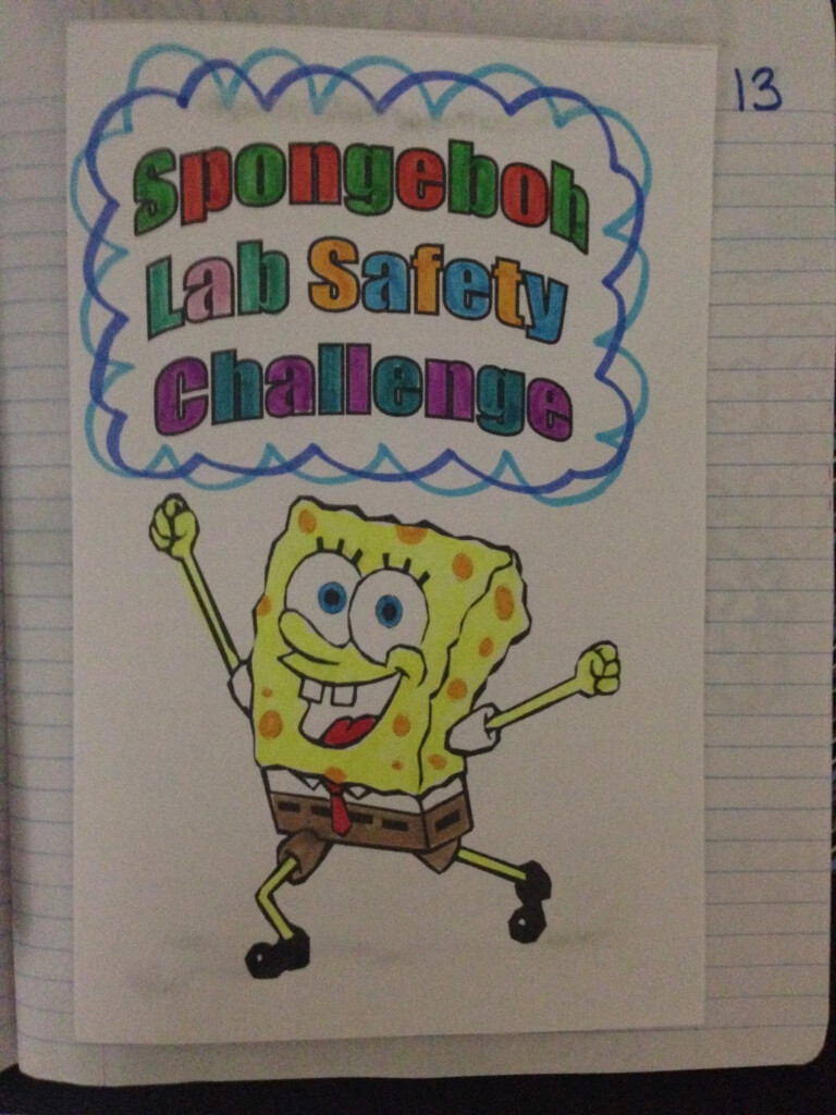 Spongebob Science Lab Safety Worksheet