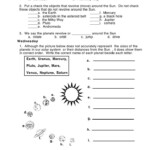 Sun Parts Worksheets