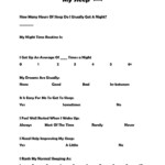 The Science Of Sleep Worksheet