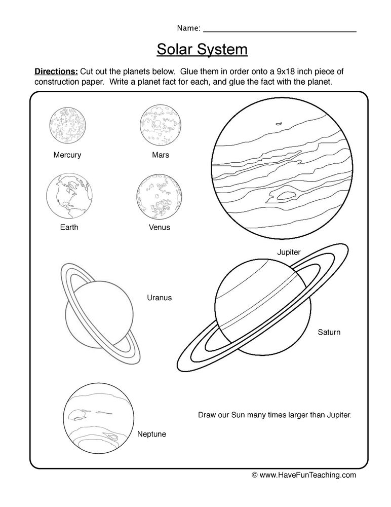 The Solar System The Sun Worksheet Answers