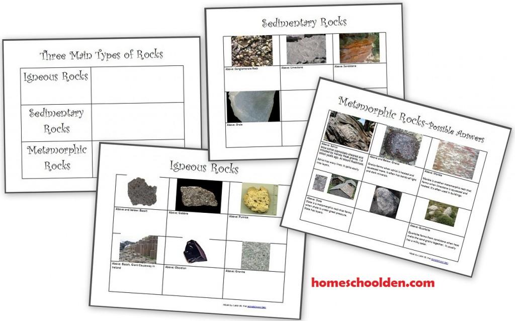 The Three Types Of Rocks Our Activities And A Free Worksheet Packet 