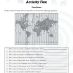 Time Zone Worksheet Earth Science