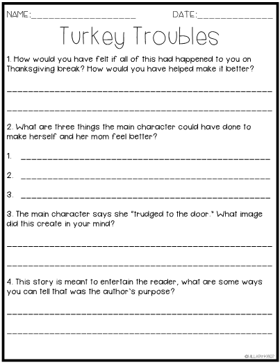 Turkey Trouble Environmental Science Worksheet Answer Key 