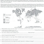 Weather Makes A Climate Worksheet Weather Worksheets Science