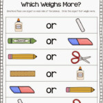 Weight Worksheet For Kindergarten