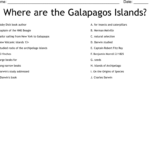 Where Are The Galapagos Islands Worksheet WordMint