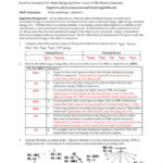 Work Power Worksheet Answers