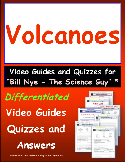 Worksheet For Bill Nye Volcanoes Video Differentiated Worksheet 