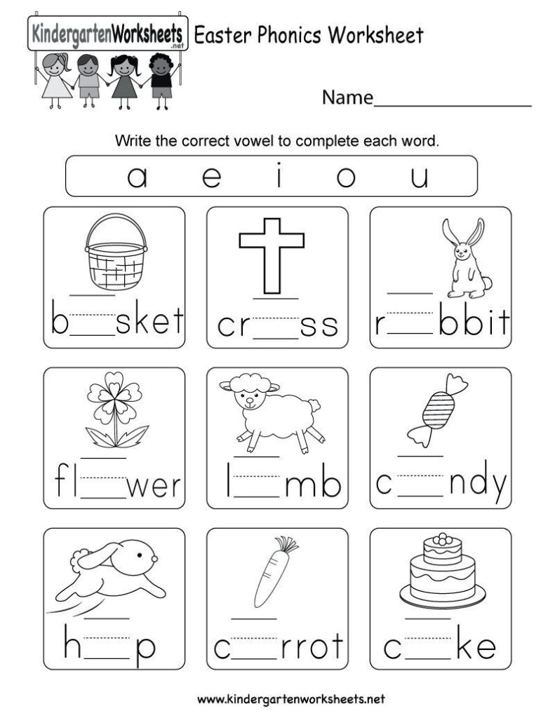 Worksheet For Kindergarten Science