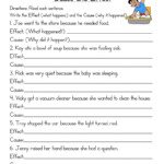 Write Cause And Effect Worksheet By Teach Simple