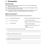 2 1 Economics Worksheet Answers Db excel