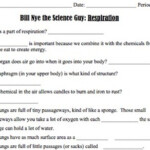 Bill Nye Respiration Video Worksheet By Mayberry In Montana TPT