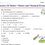 Downloadable Structure Of Matter Worksheet For Class 7 Students