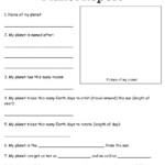 Free Printable Science Worksheet