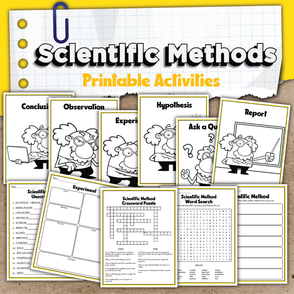 Free Printable Scientific Method Worksheets Hess UnAcademy