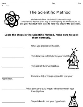 Scientific Method Worksheet Answer Key Physical Science Kidsworksheetfun