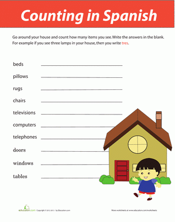 Second Grade Spanish Worksheets For 2nd Grade Thekidsworksheet