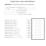 Syntax Output Ws 1 docx Name Date Computer Science Syntax