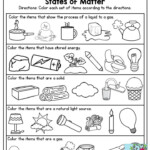 Teach Child How To Read 1st Grade Science Worksheets On Matter