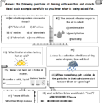 Weather And Climate Worksheets 34 Questions Made By Teachers