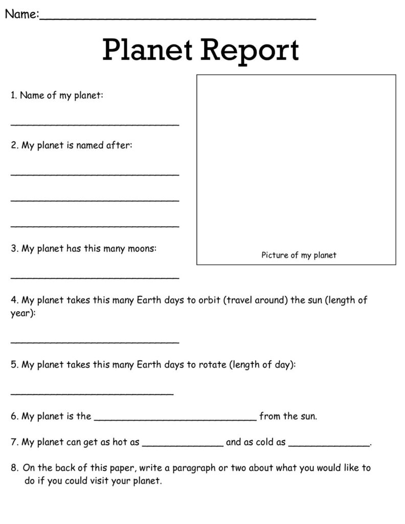 3rd Grade Worksheets Science Learning Printable