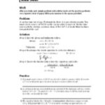 47 Math In Science Work And Power Worksheet Answers Pics The Math